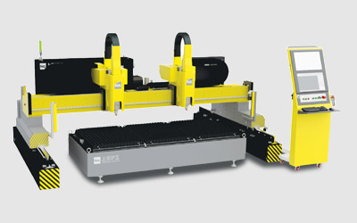 HGLE系列超大幅面龙门式双头平面激光切割机 HGLE系列超大幅面龙门式双头平面激光切割机